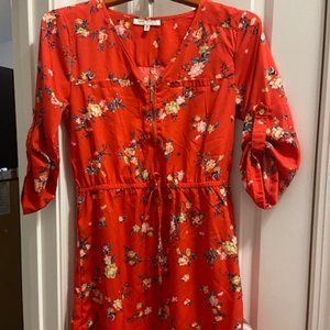 Women's floral print dress